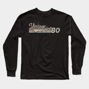 Vintage 1980 Design 40 Years Old 40th birthday Long Sleeve T-Shirt